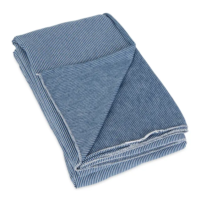 bucky-jersey-stripe-deckenschal-3-in-1-reise-decke-schal-shawl-navy-stripe image 1