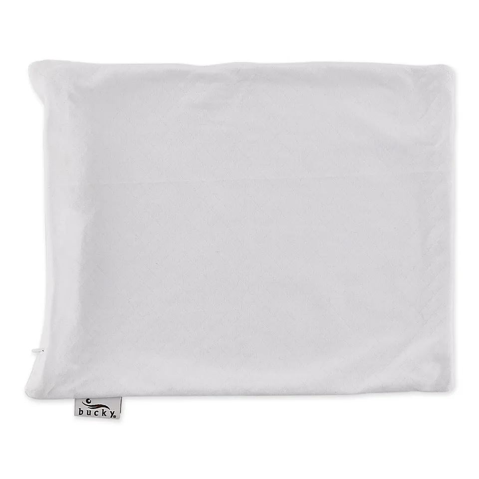 bucky-travel-duo-quilted-white-bed-pillow-cover-gesteppter-baumwollkissenbezug-f image 1