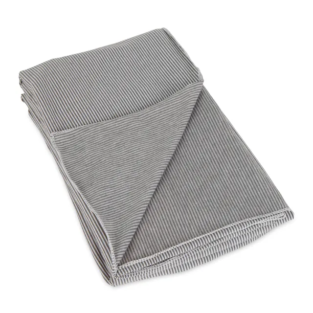 bucky-blanket-scarf-gray-stripe-fleece-schal-decke-122-x-142-cm-mit-reiset-schch image 1