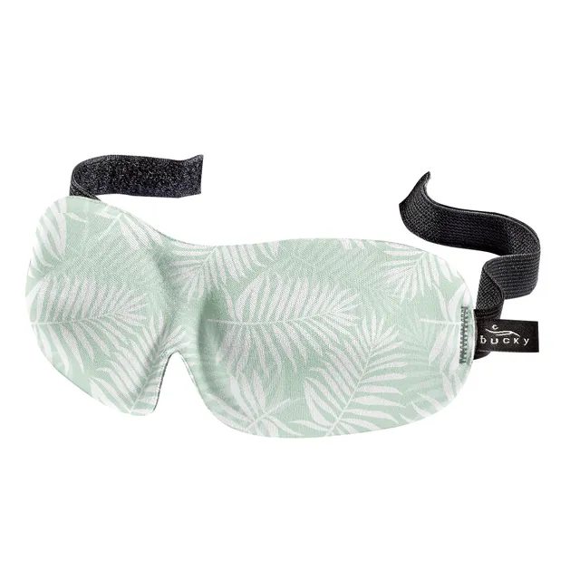 bucky-40-blinks-schlafmaske-palm-leaf-print-geformter-konturschaum-ohne-lichtdur image 1