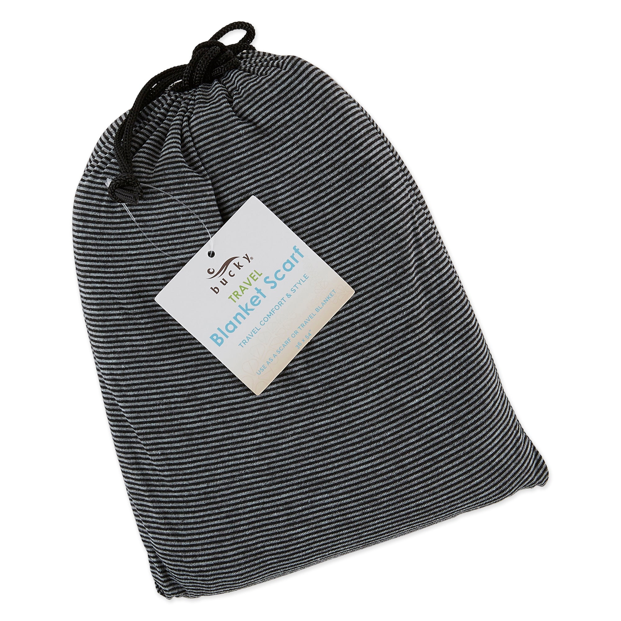 bucky-black-stripe-blanket-scarf-fleece-schal-decke-122-x-142-cm-mit-reiset-schc image 2