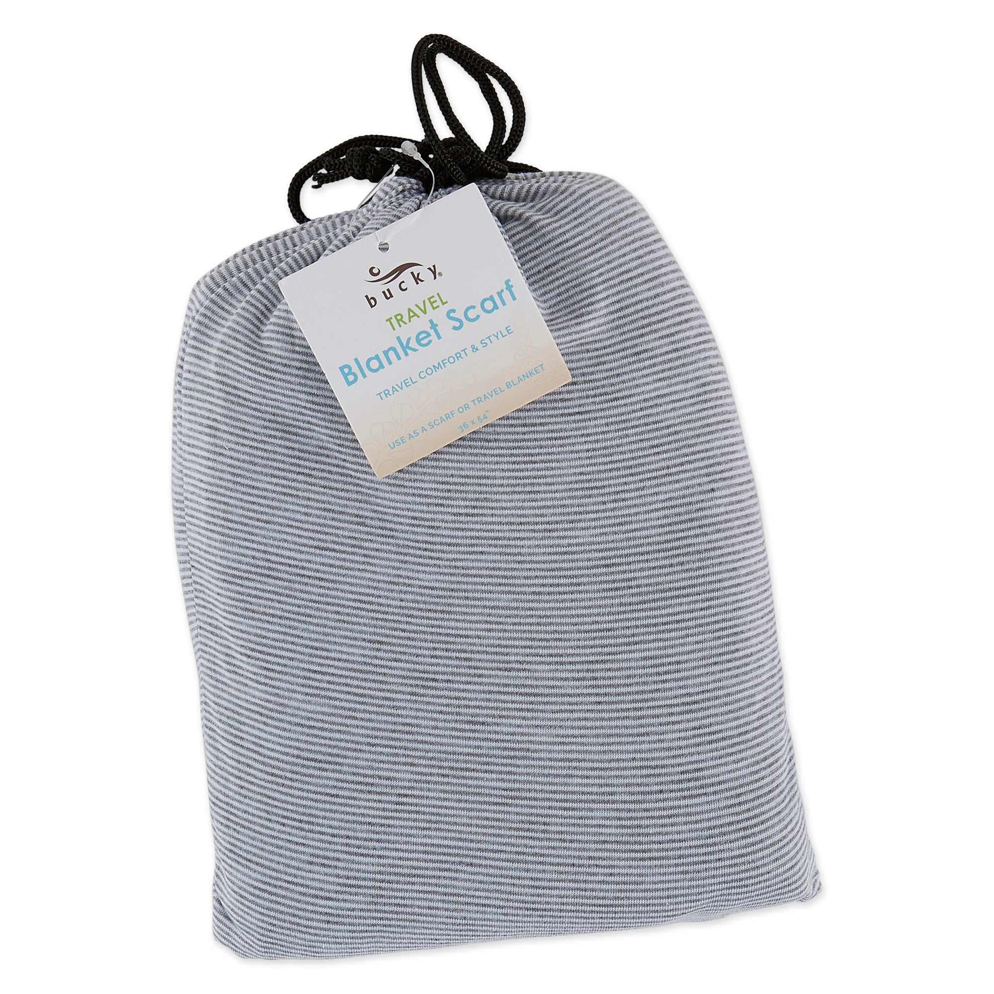 bucky-blanket-scarf-gray-stripe-fleece-schal-decke-122-x-142-cm-mit-reiset-schch image 3