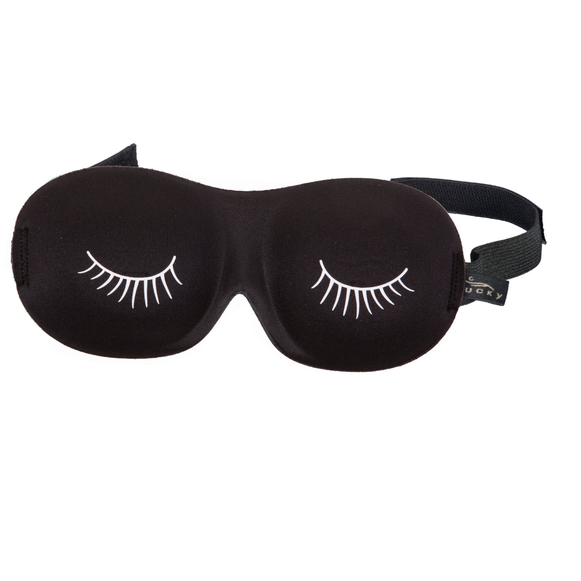 bucky-ultralight-schlafmaske-black-white-eyelashes-federleichte-konturierte-mask image 1